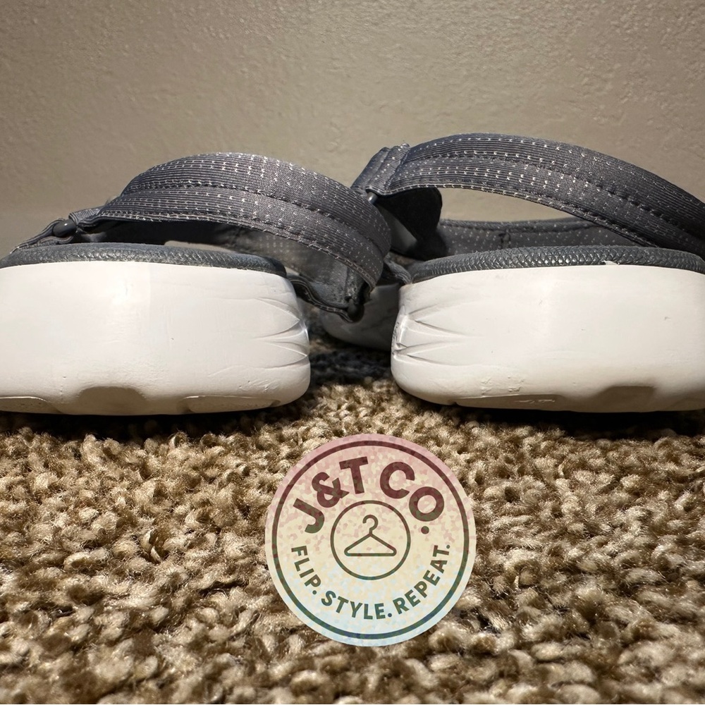 Women’s Skechers Gray and White Sandals